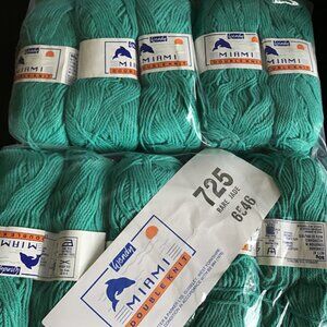 Wendy Miami DK Cotton/Acrylic Yarn LOT 10 Skeins